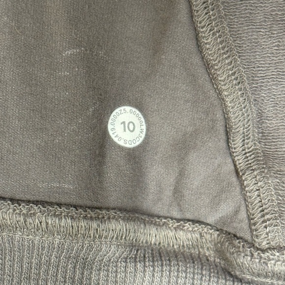 Lululemon Womens Scuba Pullover Hoodie Size 10 Grey Washed Sweatshirt Hood - Picture 6 of 6